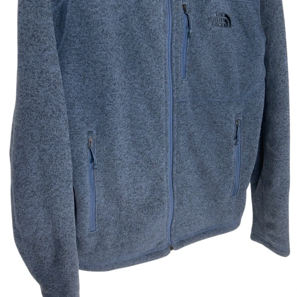 The North Face Mens Gordon‎ Lyons Full Zip Fleece Jacket Blue Heather Medium